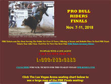 Tablet Screenshot of pbrtickets.com